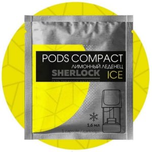 Капсула  Pods Compact для Logic 1,5 % Лимонный леденец айс купить с доставкой в Екатеринбургу и области, по России и СНГ. Цена. Изображение №11. 