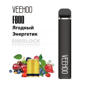 Электронная сигарета VEEHOO F800 1500 (Ягодный энергетик) купить с доставкой в Екатеринбургу и области, по России и СНГ. Цена. Изображение №7. 