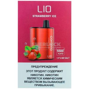 iJoy Lio Comma 5500 Strawberry Ice (Клубничный лед) купить с доставкой в Екатеринбургу и области, по России и СНГ. Цена. Изображение №18.
