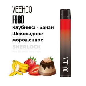 Электронная сигарета VEEHOO F980 2000 (Клубника банан шоколадное мороженое) купить с доставкой в Екатеринбургу и области, по России и СНГ. Цена. Изображение №7. 